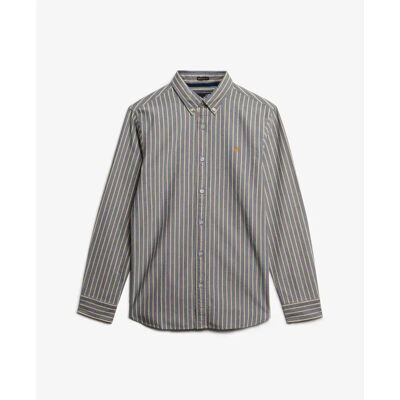 Langarmshirt Superdry Oxford Classique Bleu M Homme Langarmshirt Superdry Oxford Classique Bleu M Homme