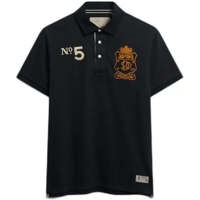 Polo-Shirt Superdry Emblem Jersey Bleu XL Homme Polo-Shirt Superdry Emblem Jersey Bleu XL Homme