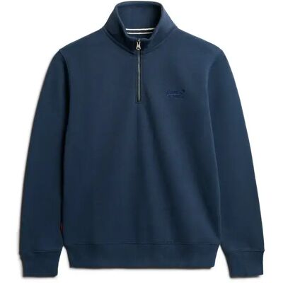 Pullover Superdry Essential Logo Henley Bleu 2XL Homme Pullover Superdry Essential Logo Henley Bleu 2XL Homme