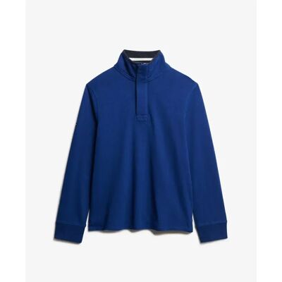 Sweatshirt mit halbem Reißverschluss Superdry Cotton Classics Jersey Henley Bleu 2XL Homme Sweatshirt mit halbem Reißverschluss Superdry Cotton Classics Jersey Henley Bleu 2XL Homme