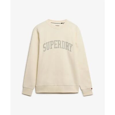 Pullover Superdry Athletic Essentials Blanc S Homme Pullover Superdry Athletic Essentials Blanc S Homme