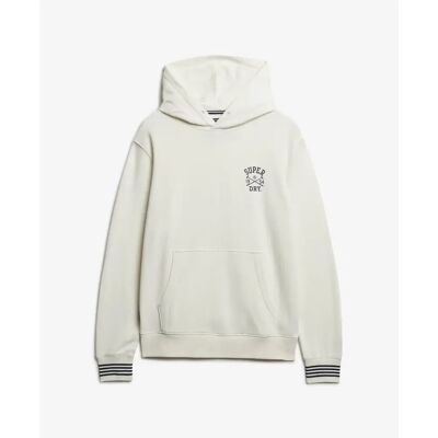 Hoodie Superdry Athletic Club Blanc S Homme Hoodie Superdry Athletic Club Blanc S Homme