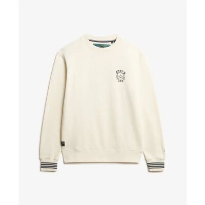 Pullover Superdry Athletic Club Blanc M Homme Pullover Superdry Athletic Club Blanc M Homme