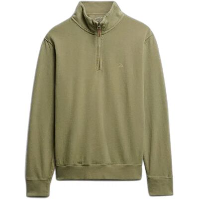 Klassischer Stehkragen-Pullover Superdry Essential Vert M Homme Klassischer Stehkragen-Pullover Superdry Essential Vert M Homme