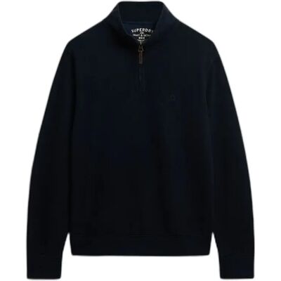 Klassischer Stehkragen-Pullover Superdry Essential Bleu L Homme Klassischer Stehkragen-Pullover Superdry Essential Bleu L Homme