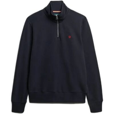Pullover mit Kragen Superdry Preppy Bleu L Homme Pullover mit Kragen Superdry Preppy Bleu L Homme
