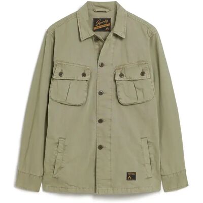Surchemise-Jacke Superdry Vert L Homme Surchemise-Jacke Superdry Vert L Homme