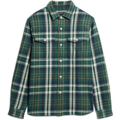 Dickte kariert Hemd Superdry The Merchant Store Vert M Homme Dickte kariert Hemd Superdry The Merchant Store Vert M Homme