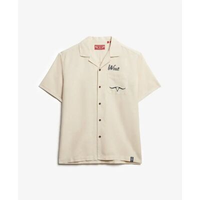 Resort-Hemd Superdry The Merchant Store Beige 2XL Homme Resort-Hemd Superdry The Merchant Store Beige 2XL Homme