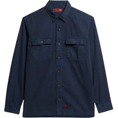 Hemd Superdry Military Bleu S Homme Hemd Superdry Military Bleu S Homme