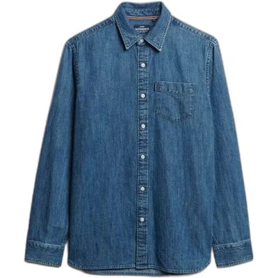 Hemd Superdry Bleu 2XL Homme Hemd Superdry Bleu 2XL Homme