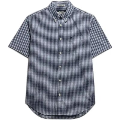 Popeline-Hemd Superdry Preppy Bleu XL Homme Popeline-Hemd Superdry Preppy Bleu XL Homme