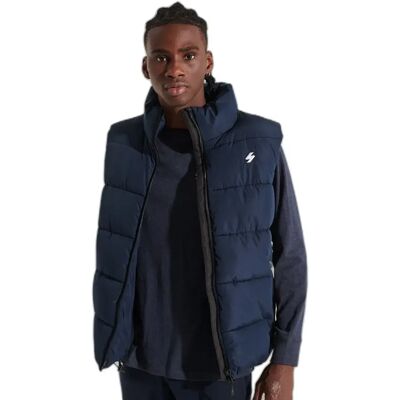 Daunenjacke Superdry Sports Bleu S Homme Daunenjacke Superdry Sports Bleu S Homme