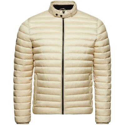 Leichte kurze Daunenjacke Superdry Beige L Homme Leichte kurze Daunenjacke Superdry Beige L Homme
