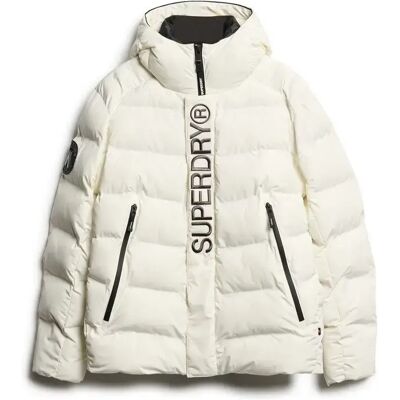 Daunenjacke mit Kapuze Superdry City Graphic Blanc XL Homme Daunenjacke mit Kapuze Superdry City Graphic Blanc XL Homme