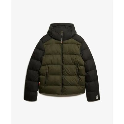 Daunenjacke mit Kapuze Superdry Colour Block Noir L Homme Daunenjacke mit Kapuze Superdry Colour Block Noir L Homme