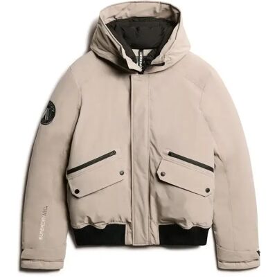 gefütterte Bomberjacke Superdry City Beige L Homme gefütterte Bomberjacke Superdry City Beige L Homme