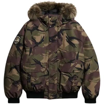 Bomber mit Kunstfell Superdry Everest Vert 2XL Homme Bomber mit Kunstfell Superdry Everest Vert 2XL Homme