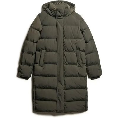 Lange Daunenjacke mit Kapuze Superdry Vert L Homme Lange Daunenjacke mit Kapuze Superdry Vert L Homme