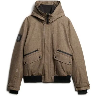 Fliegerjacke Superdry City Tweed Beige 2XL Homme Fliegerjacke Superdry City Tweed Beige 2XL Homme