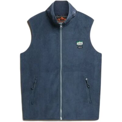 Fleece-Weste Superdry Active Bleu S Homme Fleece-Weste Superdry Active Bleu S Homme