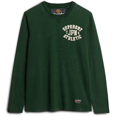 Langarmshirt Superdry Vintage Athletic Vert XL Homme Langarmshirt Superdry Vintage Athletic Vert XL Homme