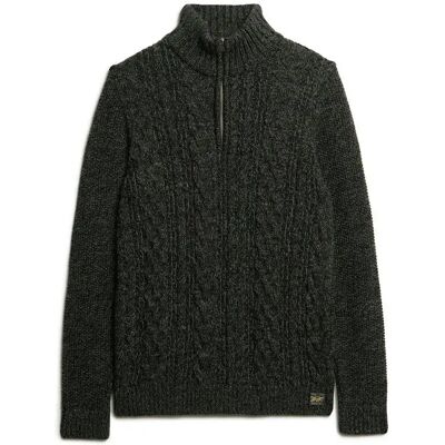 Pullover mit Reißverschluss Superdry Jacob Noir 3XL Homme Pullover mit Reißverschluss Superdry Jacob Noir 3XL Homme