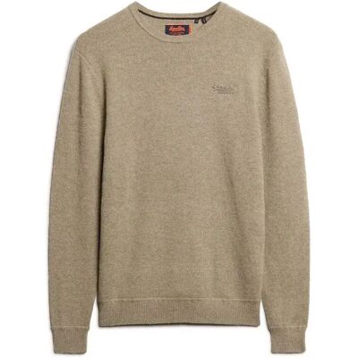 Slim Pull Superdry Essential Marron XL Homme Slim Pull Superdry Essential Marron XL Homme