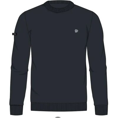 Pullover mit Rundhalsausschnitt Superdry Preppy Bleu L Homme Pullover mit Rundhalsausschnitt Superdry Preppy Bleu L Homme