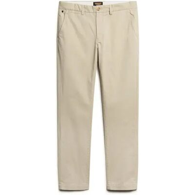 Stretch slim fit Chino-Hose Superdry Beige 31x32 Homme Stretch slim fit Chino-Hose Superdry Beige 31x32 Homme