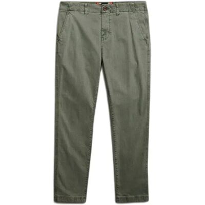 Superdry M7011135A Grüne Slim Fit Casual Chino Hose Superdry M7011135A Grüne Slim Fit Casual Chino Hose