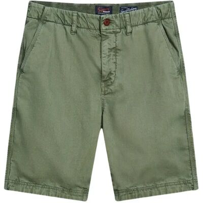 Chino Shorts Superdry Officer Vert 30 Homme Chino Shorts Superdry Officer Vert 30 Homme