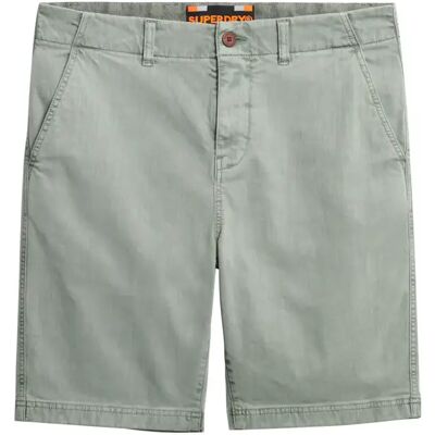 Chino Shorts Superdry Officer Vert 28 Homme Chino Shorts Superdry Officer Vert 28 Homme