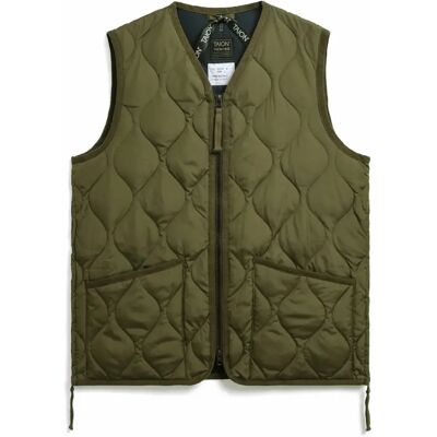 Ärmellose militärische Daunenjacke mit Reißverschluss und V-Ausschnitt Taion Vert XL Mixte Ärmellose militärische Daunenjacke mit Reißverschluss und V-Ausschnitt Taion Vert XL Mixte