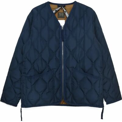 Militärische Daunenjacke mit Reißverschluss und V-Ausschnitt Taion Bleu XL Mixte Militärische Daunenjacke mit Reißverschluss und V-Ausschnitt Taion Bleu XL Mixte