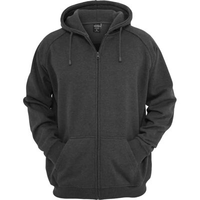 Urban Classics Kapuzenpullover urban Classic zip long Marron S Homme Urban Classics Kapuzenpullover urban Classic zip long Marron S Homme