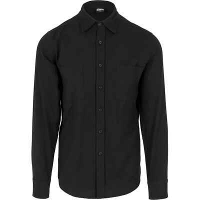 Urban Classics Hemd Urban Klassisch basic flanell GT Noir M Homme Urban Classics Hemd Urban Klassisch basic flanell GT Noir M Homme
