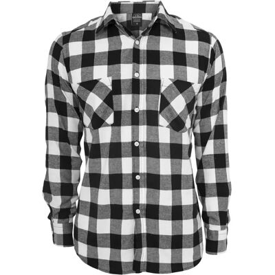 Urban Classics Hemd Urban Classic basic flanell Noir L Homme Urban Classics Hemd Urban Classic basic flanell Noir L Homme