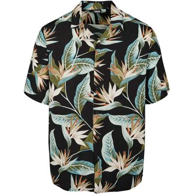Urban Classics Hemd Urban Classic bloom Noir XL Homme Urban Classics Hemd Urban Classic bloom Noir XL Homme