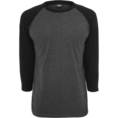 Urban Classics T-Shirt Urban Classic contrat 3/4 leeve raglan Marron M Homme Urban Classics T-Shirt Urban Classic contrat 3/4 leeve raglan Marron M Homme
