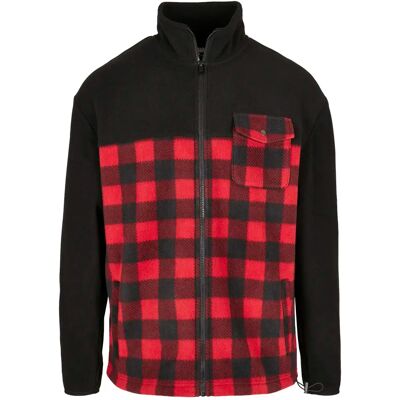 Jacke Urban Classics patterned polar fleece track Noir XL Homme Jacke Urban Classics patterned polar fleece track Noir XL Homme