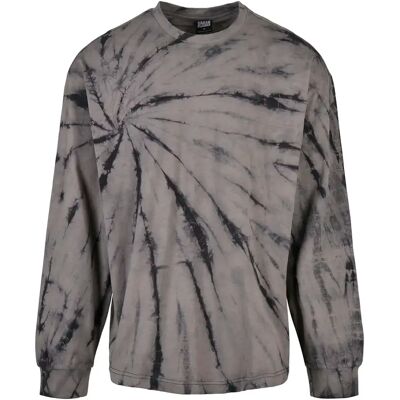 Langarmhemd Urban Classics boxy tye dye Noir S Homme Langarmhemd Urban Classics boxy tye dye Noir S Homme