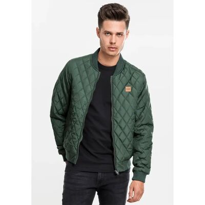 Urban Classics Parka Urban Classic diamond nylon Vert 5XL Homme Urban Classics Parka Urban Classic diamond nylon Vert 5XL Homme