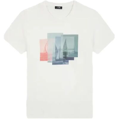 Mesh-T-Shirt TBS Greig Blanc 5XL Homme Mesh-T-Shirt TBS Greig Blanc 5XL Homme