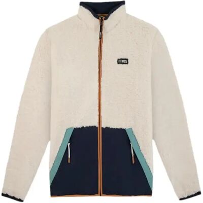 Fleece mit Reißverschluss TBS Kusey Beige L Homme Fleece mit Reißverschluss TBS Kusey Beige L Homme