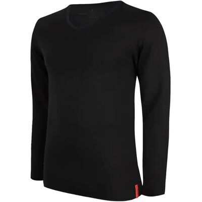 Langarm-T-Shirt mit V-Ausschnitt Undiemeister Noir S Homme Langarm-T-Shirt mit V-Ausschnitt Undiemeister Noir S Homme