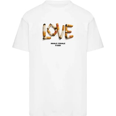 Oversized T-Shirt Upscale Inhale Heavy Blanc M Homme Oversized T-Shirt Upscale Inhale Heavy Blanc M Homme
