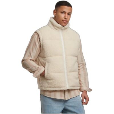 Weste Urban Classics Teddy Blanc 5XL Homme Weste Urban Classics Teddy Blanc 5XL Homme
