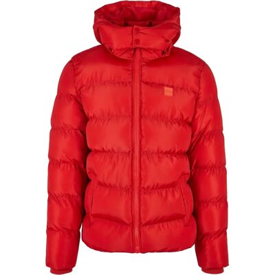 Daunenjacke mit Kapuze Urban Classics Rouge S Homme Daunenjacke mit Kapuze Urban Classics Rouge S Homme