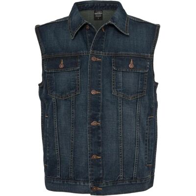 Weste aus Denim in großen Größen Urban Classics Bleu 5XL Homme Weste aus Denim in großen Größen Urban Classics Bleu 5XL Homme